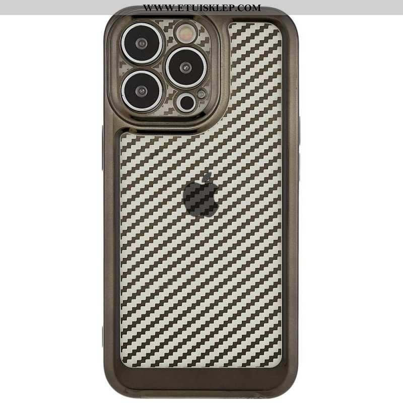 Etui do iPhone 14 Pro Stylowe Włókno Węglowe